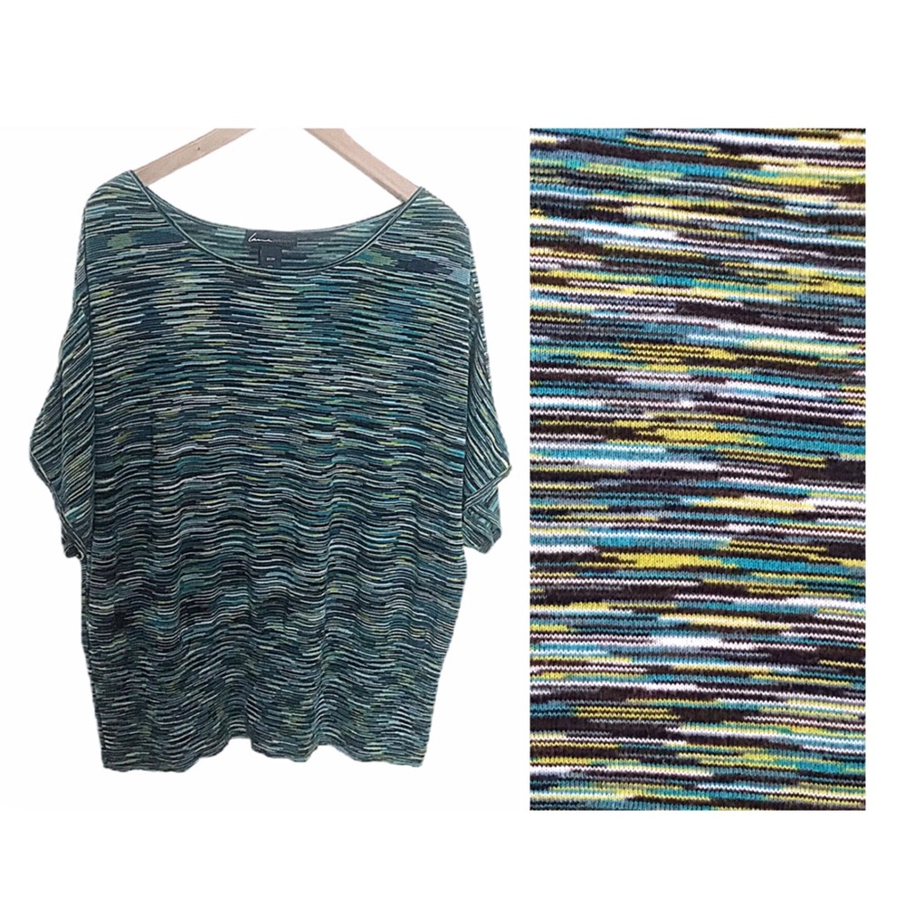 Lane Bryant Top Teal, Green, Black Size 22/24